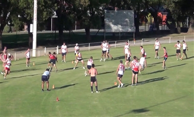 AFL Football Training Drills: 8-on-3 Goalscoring