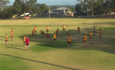 AFL Exercises For Players: Crumbing Circle