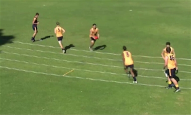 AFL Football Drills: Both Hands Lane Handball