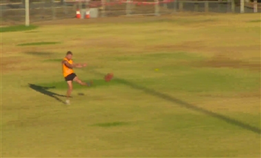 AFL Football Training Drills: Kick to Space with Numbers